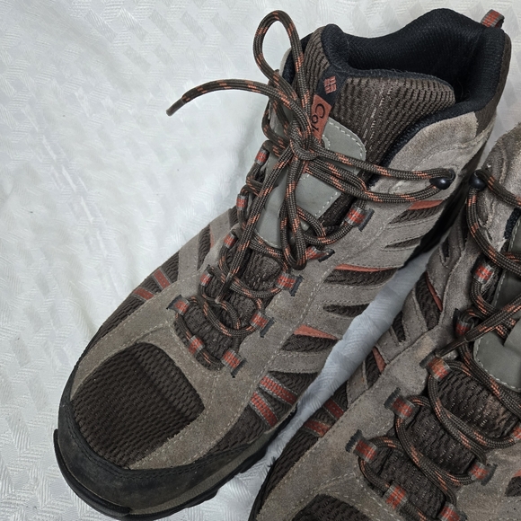 Columbia Men's Omni Grip Waterproof Brown Suede Ankle Hiking Boot Size 15 Wide - Picture 2 of 10
